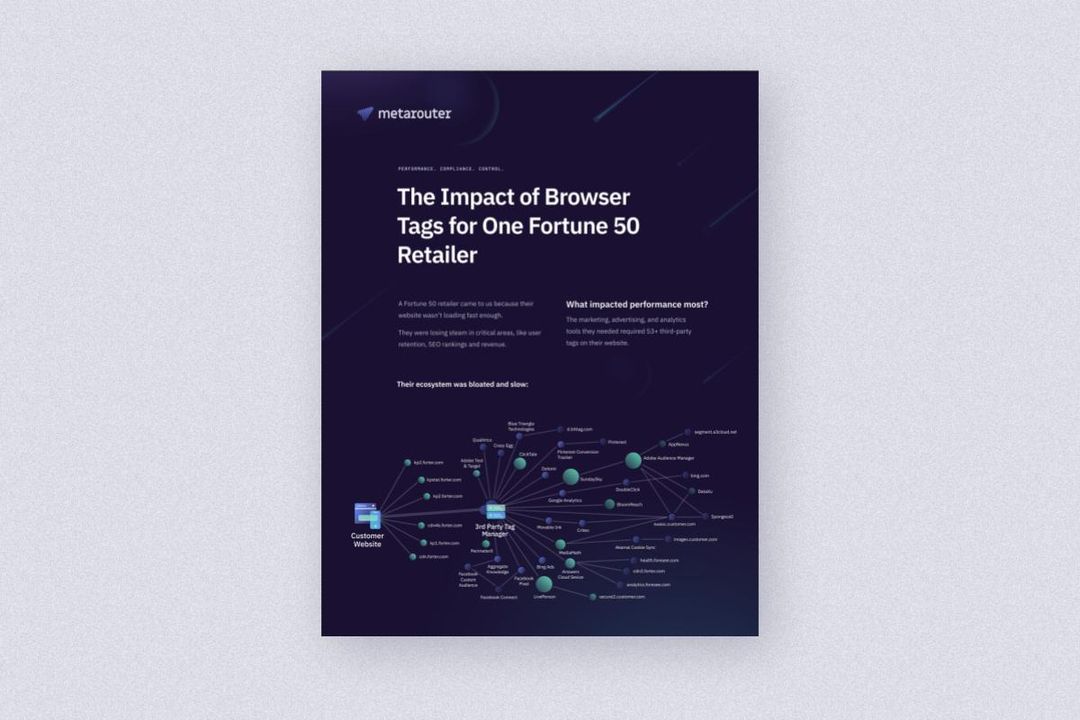 MetaRouter Case Study - Fortune 50 Site Speed Improvement