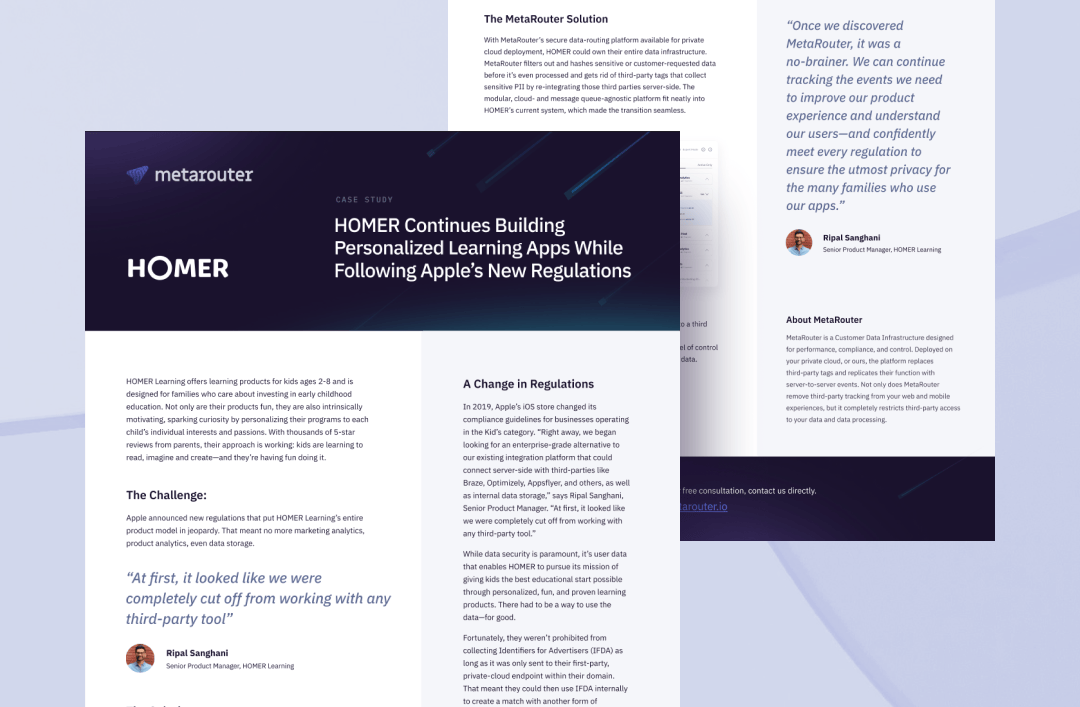 MetaRouter Case Study - BEGIN Builds Personalized Learning Apps While Following Apple’s New Regulations
