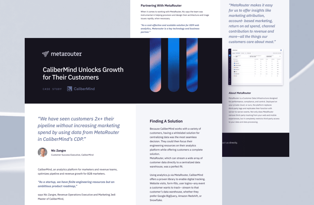 CaliberMind Unlocks Growth for Their Customers with MetaRouter